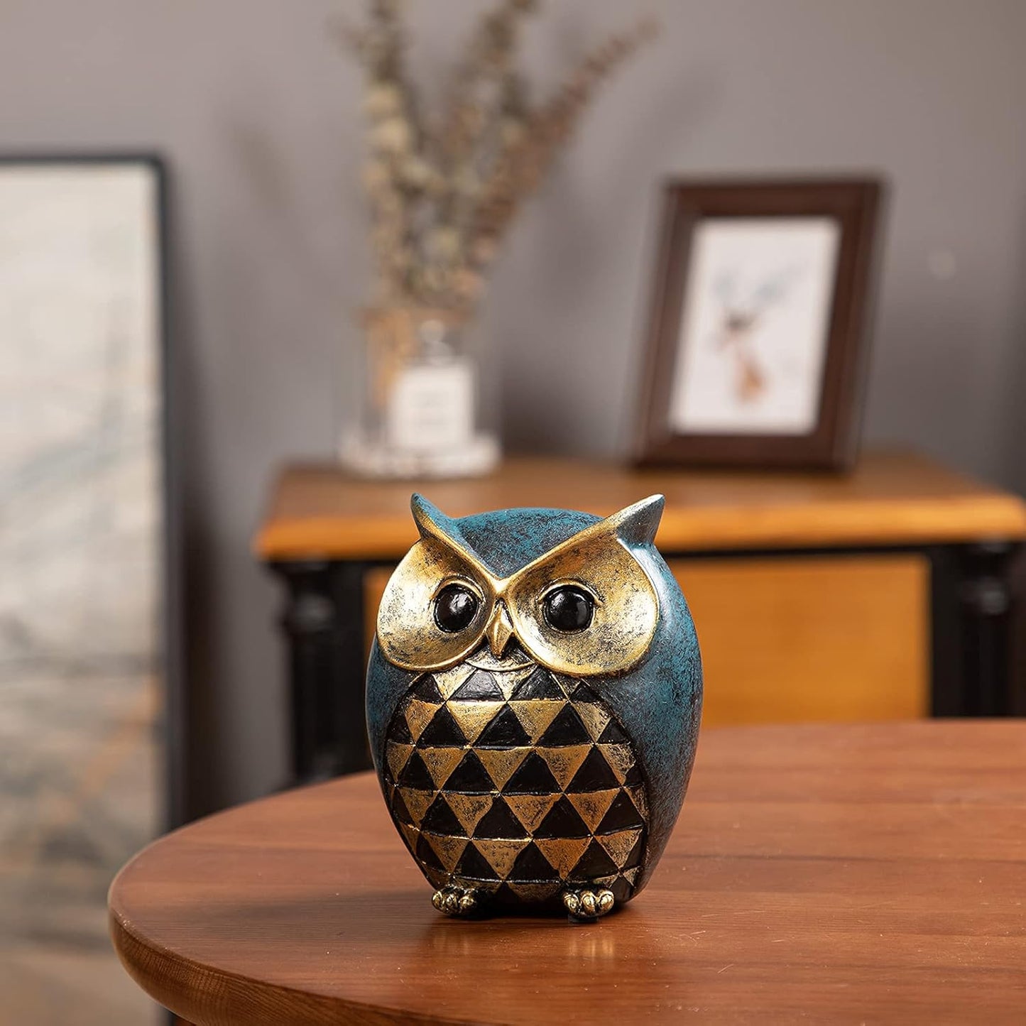 Leekung Owl Statue Home Decor